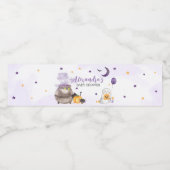 Een klein Boo spookbaby shower Waterfles Etiket (Enkel label)