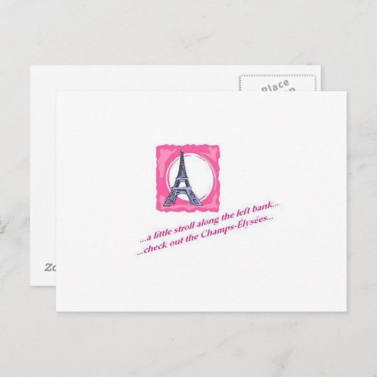 Een klein Briefkaart (Voorkant / Achterkant)