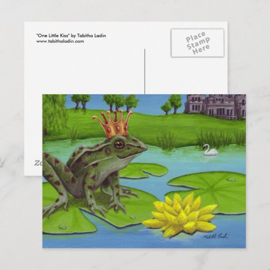 Één Klein briefkaart van de Kus (Voorkant / Achterkant)