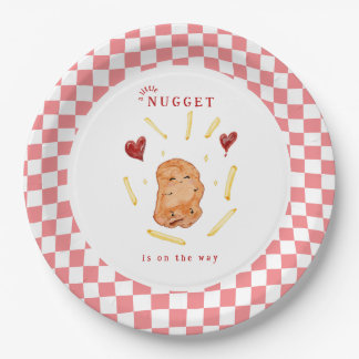 Een Klein Brokje op Weg Baby Shower Papieren Bordje