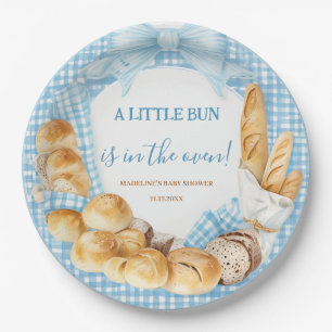 Een Klein Broodje Is in de Oven Klassieke Ronde St Papieren Bordje