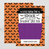 Een Klein Brouwsel Voor Docent Koffie Cadeaukaart  Kaart (Voorkant / Achterkant)