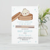 Een klein bundeltje is op komst Baby Shower Kaart (Staand voorkant)