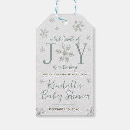 Een Klein Bundeltje Van Geluk Is Op Komst Baby Sho Cadeaulabel