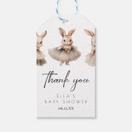 Een klein Bunny-Baby shower Cadeaulabel