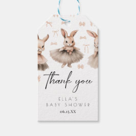 Een klein Bunny-Baby shower Cadeaulabel