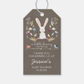 Een klein Bunny Baby shower Favor Cadeaulabel (Voorkant)