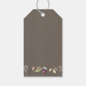 Een klein Bunny Baby shower Favor Cadeaulabel (Achterkant)