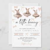 Een klein Bunny-Baby shower Kaart (Voorkant)