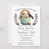 Een klein Bunny-Baby shower Kaart (Voorkant)