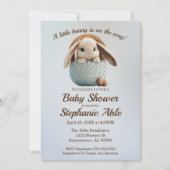 Een klein Bunny-Baby shower Kaart (Voorkant)