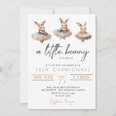 Een klein Bunny-Baby shower Kaart (Voorkant)