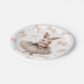 Een klein Bunny-Baby shower Papieren Bordje (Gekanteld)