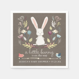 Een klein Bunny-Baby shower Servet