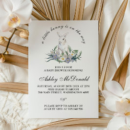 Een klein Bunny Baby shower uitnodiging