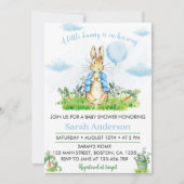 Een klein Bunny Baby shower uitnodiging (Voorkant)