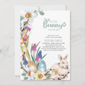 Een klein Bunny Daffodils-Baby shower Kaart (Voorkant)