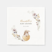 Een klein Bunny Easter Baby shower Servet (Voorkant)