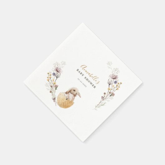Een klein Bunny Easter Baby shower Servet (Hoek)