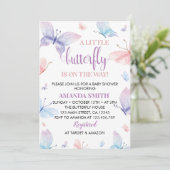 Een klein Butterfly-Baby shower Kaart (Staand voorkant)