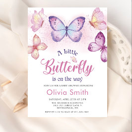 Een klein Butterfly-Baby shower Kaart