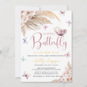 Een klein Butterfly-Baby shower Kaart (Voorkant)