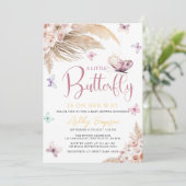 Een klein Butterfly-Baby shower Kaart (Staand voorkant)