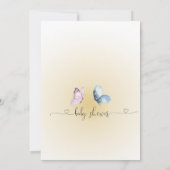 Een klein Butterfly-Baby shower Kaart (Achterkant)