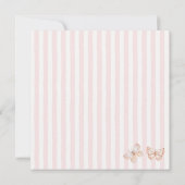 Een klein Butterfly Soft Boho Peach Baby shower Kaart (Achterkant)