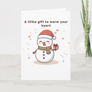 Een Klein Cadeau om je Hart te Verwarmen Leuk Kaar Kaart