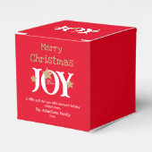 Een klein cadeau voor u schattige rode vrolijke ke bedankdoosjes (Voorkant Zijde)