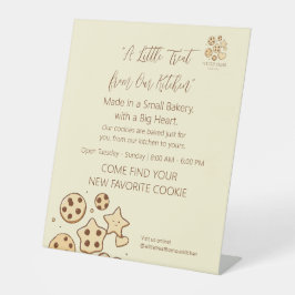 Een Klein Cadeautje uit Onze Keuken Reclamebord Met Voetstuk