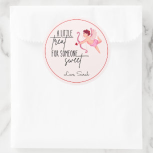 Een klein cadeautje voor iemand lief op Valentijns Ronde Sticker