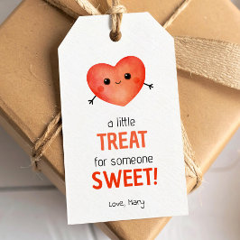 Een klein cadeautje voor iemands lief Valentijnsha Cadeaulabel