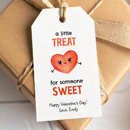 Een klein cadeautje voor iemands lief Valentijnsha Cadeaulabel