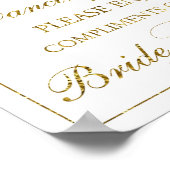 Een klein cadeautje voor je dansfeetbruiloft poster (Hoek)