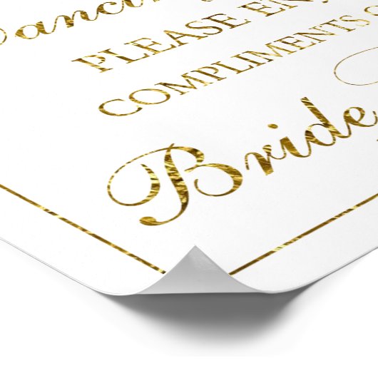 Een klein cadeautje voor je dansfeetbruiloft poster (Hoek)