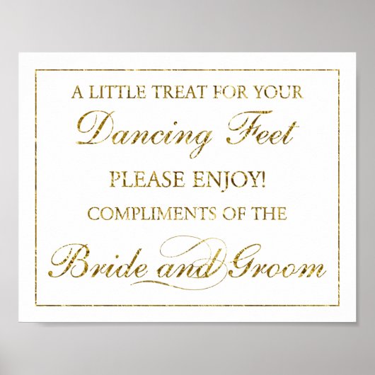 Een klein cadeautje voor je dansfeetbruiloft poster (Voorkant)