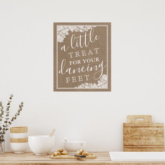 Een klein cadeautje voor je dansfeetbruiloft poster (Keuken)