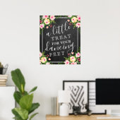 Een klein cadeautje voor je dansfeetbruiloft poster (Thuiskantoor)