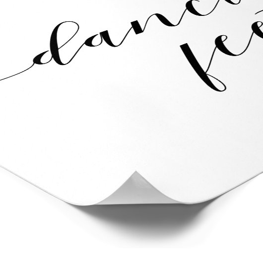 Een klein cadeautje voor je dansfeetbruiloft poster (Hoek)