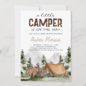 Een klein Camper op Way Beer baby Boy Shower Kaart (Voorkant)