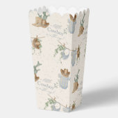 Een klein cowboy Baby shower Bedankdoosjes (Achterkant)