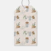 Een klein cowboy Baby shower Cadeaulabel (Achterkant)