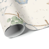 Een klein cowboy Baby shower Cadeaupapier (Rol Hoek)