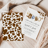 Een klein cowboy Baby shower Kaart