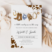 Een klein cowboy Baby shower Kaart