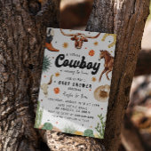 Een klein cowboy Baby shower Kaart