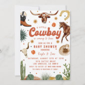 Een klein cowboy Baby shower Kaart (Voorkant)