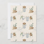 Een klein cowboy Baby shower Kaart (Achterkant)